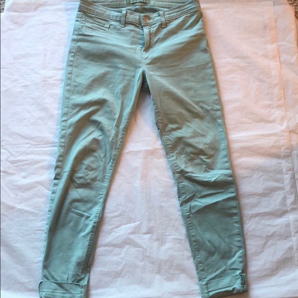 J Brand Skinny Leg Mint Green Jeans Size 28 - Picture 3 of 8